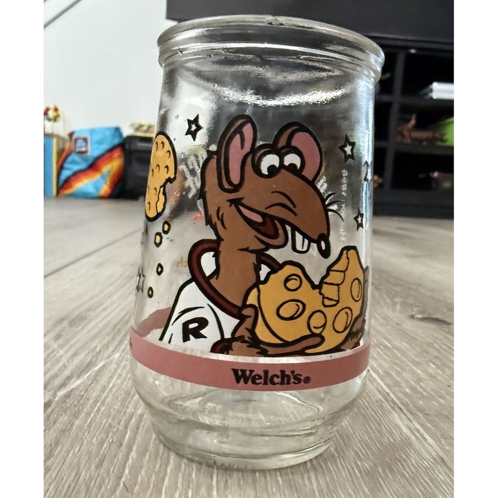 Vintage Welch's Jelly Jar Glass Muppets In Space Rizzo's Lunar Lunch 1998